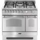 Aragaz Lofra Dolcevita RSD96GVGTE/CI, 90x60 cm, gaz, 5 arzatoare, grill, 2 cuptoare gaz-electric, timer, inox