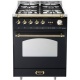 Aragaz Lofra Dolcevita RNM66GVGT/CI, 60x60 cm, gaz, 4 arzatoare, grill, aprindere electronica, timer, negru