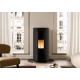 Soba pe peleti PALAZZETTI Ecofire Ecofire Emily 9, dimensiuni 53 x 53 x 110 cm - 99 kg, culoare otel moka