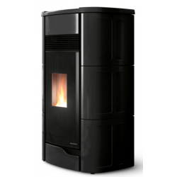 Soba pe peleti PALAZZETTI Ecofire ANNA 9, dimensiuni 61x54x119 cm- 190 kg, culoare ceramica negru
