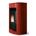 Soba pe peleti PALAZZETTI Ecofire ANNA 12, dimensiuni 61x54x119 cm- 190 kg, culoare ceramica burgundy