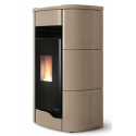 Soba pe peleti PALAZZETTI Ecofire ANNA 12 Pro3, dimensiuni 61x54x119 cm- 190 kg, culoare ceramica caffe latte