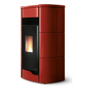 Soba pe peleti PALAZZETTI Ecofire ANNA 12 Pro3, dimensiuni 61x54x119 cm- 190 kg, culoare ceramica burgundy