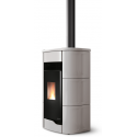 Soba pe peleti PALAZZETTI Ecofire ANNA 9 US, dimensiuni 61x54x119 cm- 190 kg, culoare ceramica beige