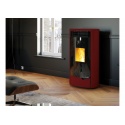 Soba pe peleti PALAZZETTI Ecofire NADINE 9, dimensiuni 62 x 59 x 125 cm - 190 kg, culoare ceramica burgundy