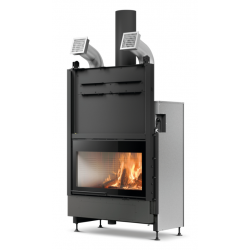 Semineu pe lemne PALAZZETTI WTX 90F N19, dimensiuni 103 x 61 x 172 cm - 330 kg, putere termică nominală 19,1 kW