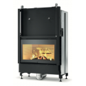Semineu pe lemne PALAZZETTI Ecomonoblocco WT 16:9F N12, dimensiuni 116 x 63 x 172 cm - 450 kg, putere termică nominală 12,2 kW