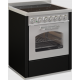 Aragaz cu 4 zone electric cu cuptor multifuncțional DE MANINCOR GD7, dimensiuni 70x60x86 cm, culoare negru cu usi inox