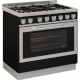 Aragaz cu 5 zone pe gaz sau electric cu cuptor multifuncțional DE MANINCOR G90 MAXI, dimensiuni 90x60x86 cm, culoare negru