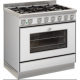 Aragaz cu 5 zone pe gaz sau electric cu cuptor multifuncțional DE MANINCOR G90 MAXI, dimensiuni 90x60x86 cm, culoare alb