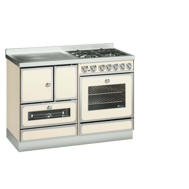 Masina de gatit DE MANINCOR Kombi Classica MB120, dimensiuni 120x60x86 cm, culoare fildes