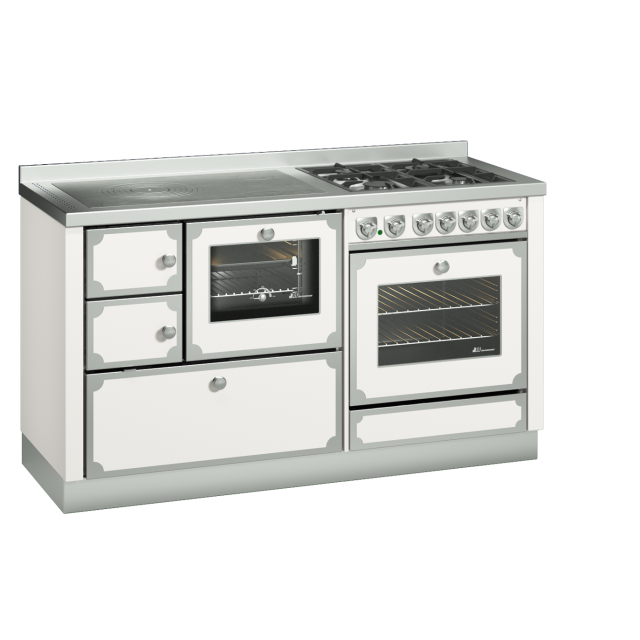 Masina de gatit DE MANINCOR Kombi Classica MB159, dimensiuni 150x60x86 cm, culoare alb