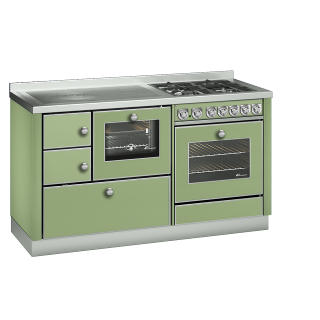 Masina de gatit DE MANINCOR Kombi Classica MB159, dimensiuni 150x60x86 cm, culoare verde