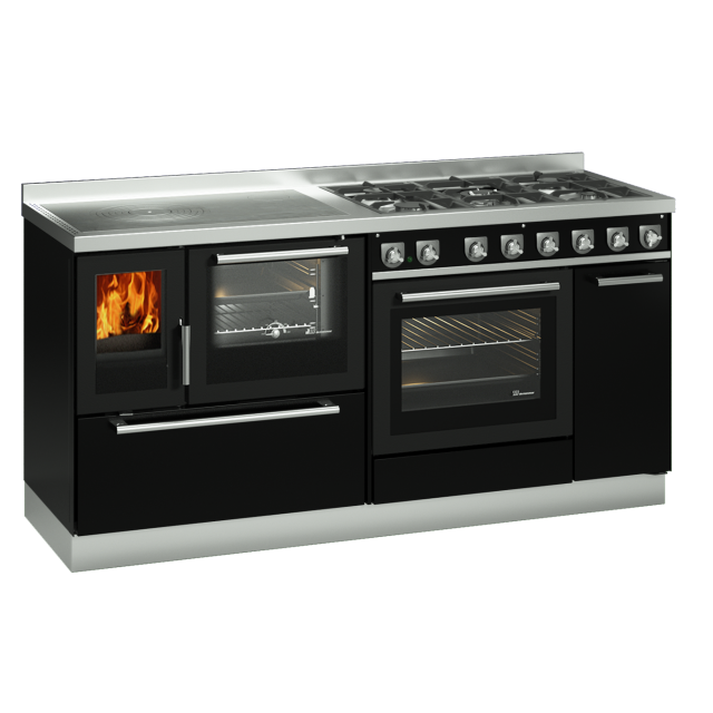 Masina de gatit DE MANINCOR Kombi Classica MB170, dimensiuni 170x60x86 cm, culoare negru