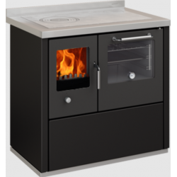 Termosoba cu cuptor DE MANINCOR EK90, dimensiuni 90x60x86 cm, culoare negru cu usi negre