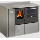 Termo-aragaz cu circuit deschis integrat DE MANINCOR EK90, dimensiuni 110x60x86 cm, culoare otel inoxidabil cu usi negre Termo-aragaz cu circuit deschis integrat DE MANINCOR EK90, dimensiuni 110x60x86 cm, culoare otel inoxidabil cu usi negre