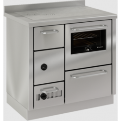 Termo-soba cu cuptor DE MANINCOR FK900, dimensiuni 90x60x86 cm, culoare otel inoxidabil