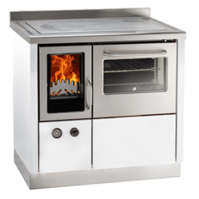 Termo-soba cu cuptor DE MANINCOR FKA900, dimensiuni 90x60x86 cm, culoare alb