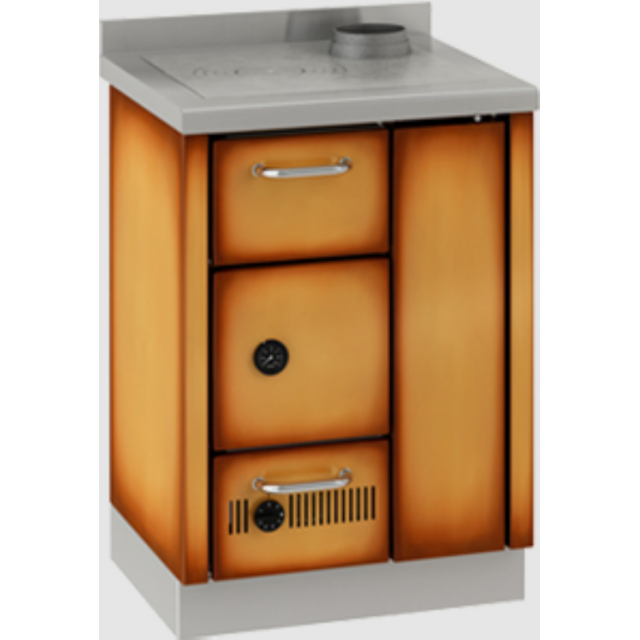 Termo-aragaz fără cuptor DE MANINCOR FK600, dimensiuni 60x60x86 cm, culoare maro nuantat