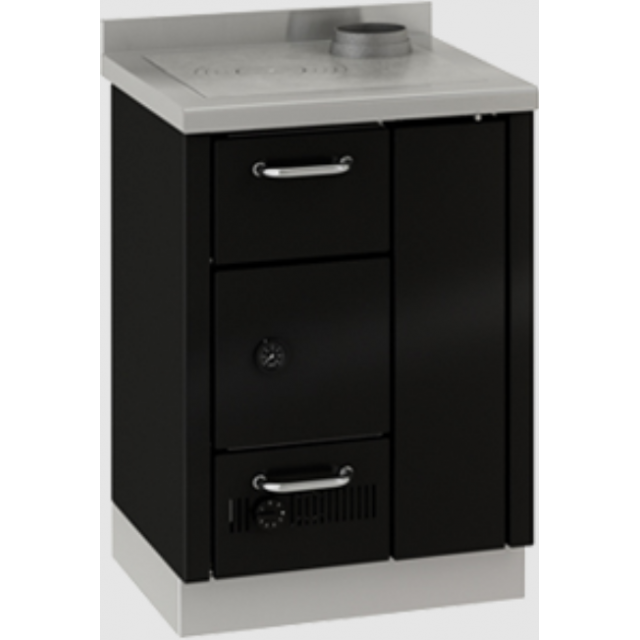 Termo-aragaz fără cuptor DE MANINCOR FK600, dimensiuni 60x60x86 cm, culoare negru