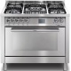 Aragaz Lofra Special100 PG106MFT/UI, gaz, 100X60cm, 5 arzatoare, aprindere electronica, grill electric, timer, inox