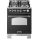 Aragaz Lofra Dolcevita RNM66GVGT/CI, 60x60 cm, gaz, 4 arzatoare, grill, aprindere electronica, timer, negru