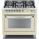 Aragaz Lofra RBI66MFT/CI, 60x60 cm, gaz, 4 arzatoare, grill, aprindere electronica, timer, crem
