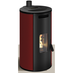 Soba pe peleti TERMOVANA, Louvre 9 UP, energie termica 8.8 kw, ieșire superioara a fumului Ø 80 mm