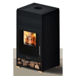 Soba pe lemne TERMOVANA MONOLIT 12 LIGHT, putere termică nominală 12 kW, culoare negru mat