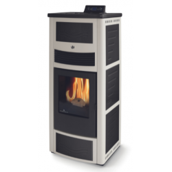 Soba pe peleti PHEBO Calipso , putere termică 12.7 kW, culoare metal negru