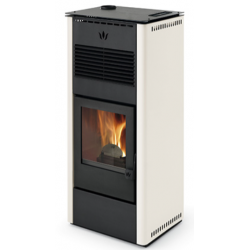 Soba pe peleti PHEBO Penelope, putere termică 12.7 kW, culoare alb