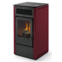 Soba pe peleti PHEBO Nike, putere termică 12.7 kW, culoare rosu