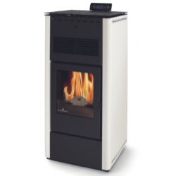 Soba pe peleti PHEBO Nike Maxi, putere termică 12.7 kW, culoare alb