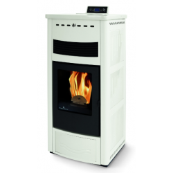 Soba pe peleti PHEBO Maia Maxi, putere termică 12.7 kW, culoare fildes