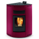 Soba pe peleti PHEBO Asia Maxi, putere termică 12.7 kW, culoare rosu
