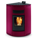 Soba pe peleti PHEBO Asia Maxi, putere termică 12.7 kW, culoare rosu