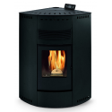 Soba pe peleti PHEBO Asia Maxi, putere termică 12.7 kW, culoare negru