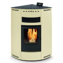 Soba pe peleti PHEBO Asia Maxi, putere termică 12.7 kW, culoare ivory
