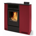 Soba pe peleti PHEBO Hera 12, putere termică 11.5 kW, culoare rosu