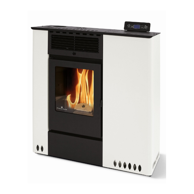 Soba pe peleti PHEBO Hera 12, putere termică 11.5 kW, culoare alb