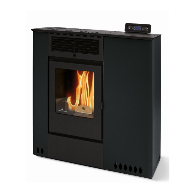 Soba pe peleti PHEBO Hera 12, putere termică 11.5 kW, culoare negru