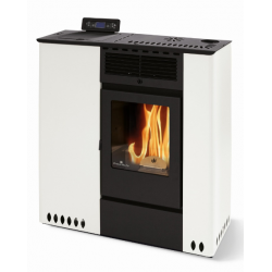 Soba pe peleti PHEBO Hera 12 Reverse, putere termică 11.5 kW, culoare alb