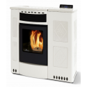 Soba pe peleti PHEBO Iris 12, putere termică 11.5 kW, culoare alb