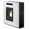 Soba pe peleti PHEBO Muza, putere termică 11.8 kW, culoare calcar gri deschis