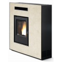 Soba pe peleti PHEBO Muza, putere termică 11.8 kW, culoare calcar alb