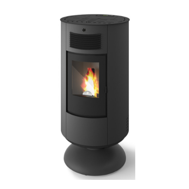 Soba pe peleti PHEBO Circe, putere termică 9.1 kW, culoare negru