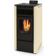 Soba pe peleti PHEBO Aurora, putere termică 9.1 kW, culoare ivory Soba pe peleti PHEBO Aurora, putere termică 9.1 kW, culoare ivory