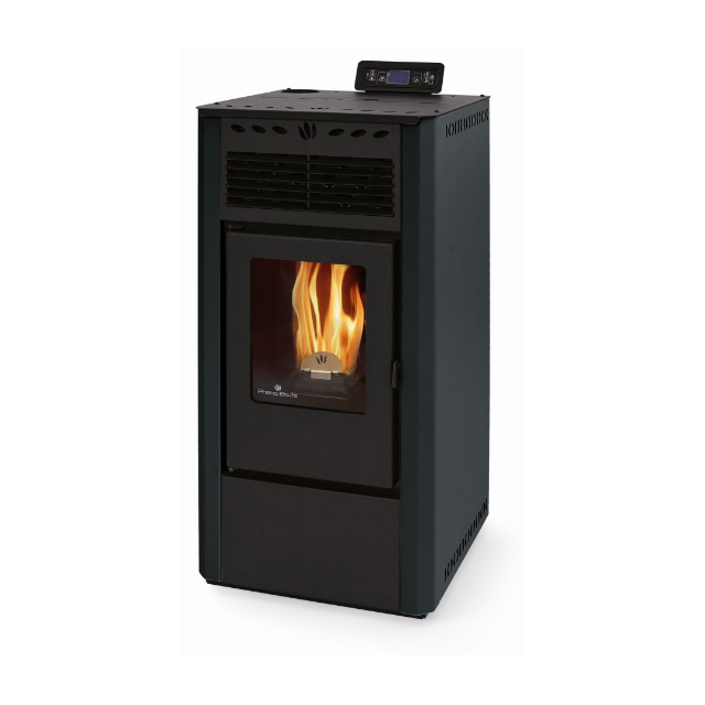 Soba pe peleti PHEBO Aurora, putere termică 9.1 kW, culoare negru