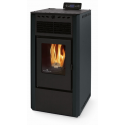 Soba pe peleti PHEBO Aurora, putere termică 9.1 kW, culoare negru