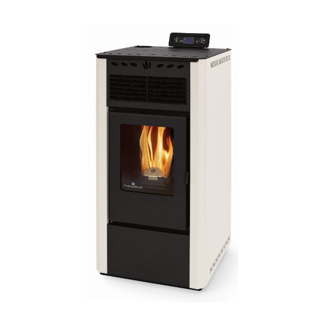 Soba pe peleti PHEBO Aurora, putere termică 9.1 kW, culoare alb